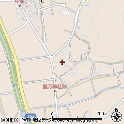 京都府綾部市中筋町（鳥居岡）周辺の地図