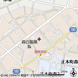 岐阜県羽島市正木町須賀赤松161周辺の地図