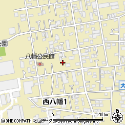 神奈川県平塚市西八幡周辺の地図