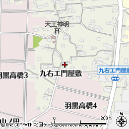 愛知県犬山市羽黒高橋郷155-3周辺の地図