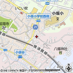 神奈川県鎌倉市小袋谷609周辺の地図