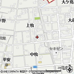 愛知県一宮市浅井町小日比野（菱池）周辺の地図