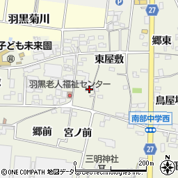 愛知県犬山市羽黒新田東屋敷25周辺の地図