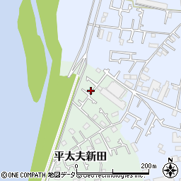神奈川県茅ヶ崎市平太夫新田61周辺の地図