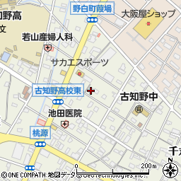 愛知県江南市古知野町熱田110周辺の地図