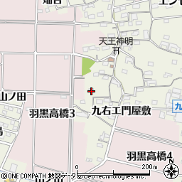 愛知県犬山市羽黒高橋郷168周辺の地図