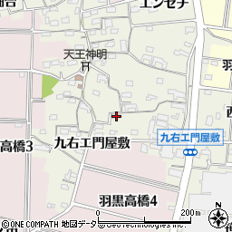 愛知県犬山市羽黒高橋郷148-2周辺の地図