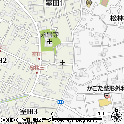 神奈川県茅ヶ崎市室田1丁目15-58周辺の地図