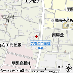 愛知県犬山市羽黒高橋郷106周辺の地図
