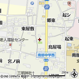 愛知県犬山市羽黒新田周辺の地図