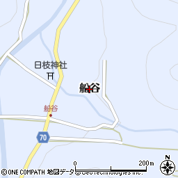 兵庫県養父市船谷周辺の地図