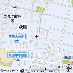 神奈川県茅ヶ崎市萩園1760周辺の地図