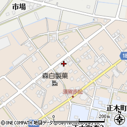 岐阜県羽島市正木町須賀赤松158周辺の地図