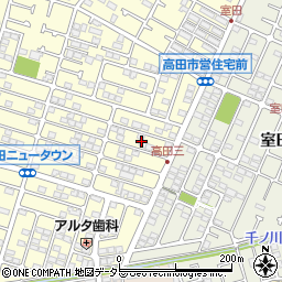 神奈川県茅ヶ崎市高田3丁目17周辺の地図