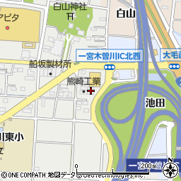 愛知県一宮市木曽川町黒田九ノ通り174周辺の地図