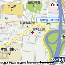愛知県一宮市木曽川町黒田九ノ通り125周辺の地図