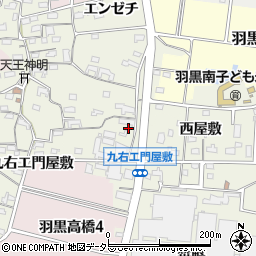 愛知県犬山市羽黒高橋郷105周辺の地図
