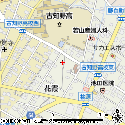 愛知県江南市古知野町花霞19周辺の地図