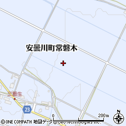 滋賀県高島市安曇川町常磐木周辺の地図