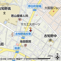 愛知県江南市古知野町熱田106周辺の地図