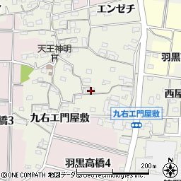 愛知県犬山市羽黒高橋郷117周辺の地図