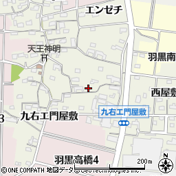 愛知県犬山市羽黒高橋郷116周辺の地図