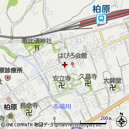 柏原新聞販売所周辺の地図