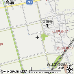 滋賀県米原市高溝周辺の地図