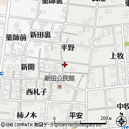 愛知県一宮市浅井町小日比野平野64周辺の地図