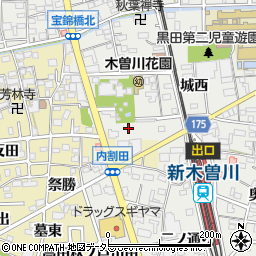 愛知県一宮市木曽川町黒田宝光寺29周辺の地図