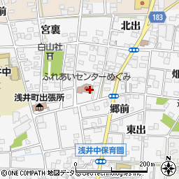 愛知県一宮市浅井町前野西薮34周辺の地図