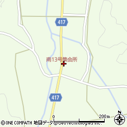 岐阜県恵那市山岡町田沢2268周辺の地図