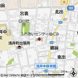 愛知県一宮市浅井町前野西薮36周辺の地図