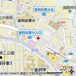 メガネスーパー金沢文庫店周辺の地図