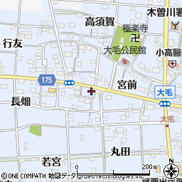 愛知県一宮市大毛西郷3-1周辺の地図