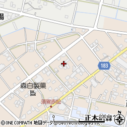 岐阜県羽島市正木町須賀赤松107周辺の地図