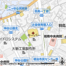 ケーズデンキ辻堂店周辺の地図