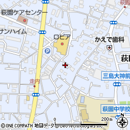 神奈川県茅ヶ崎市萩園1391周辺の地図