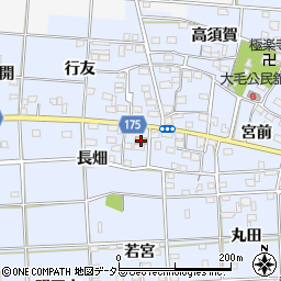 愛知県一宮市大毛長畑32周辺の地図