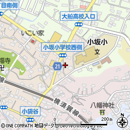 神奈川県鎌倉市小袋谷551-3周辺の地図