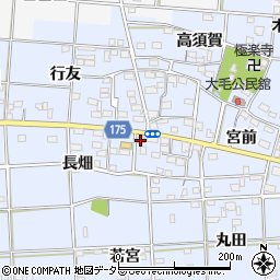 愛知県一宮市大毛西郷12周辺の地図