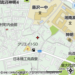 清明荘　Ｄ棟周辺の地図