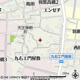 愛知県犬山市羽黒高橋郷119周辺の地図