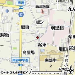 愛知県犬山市羽黒新田郷東1周辺の地図