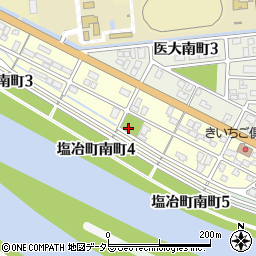 塩冶町南町東児童公園トイレ周辺の地図