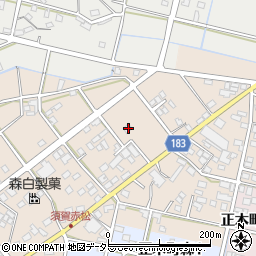 岐阜県羽島市正木町須賀赤松87-2周辺の地図