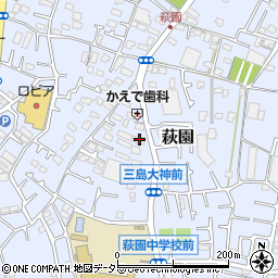神奈川県茅ヶ崎市萩園1713周辺の地図