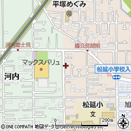 平塚市纏自治会館周辺の地図