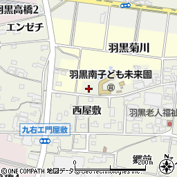 愛知県犬山市羽黒（寺海道）周辺の地図