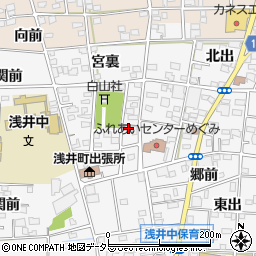 愛知県一宮市浅井町前野西薮68周辺の地図
